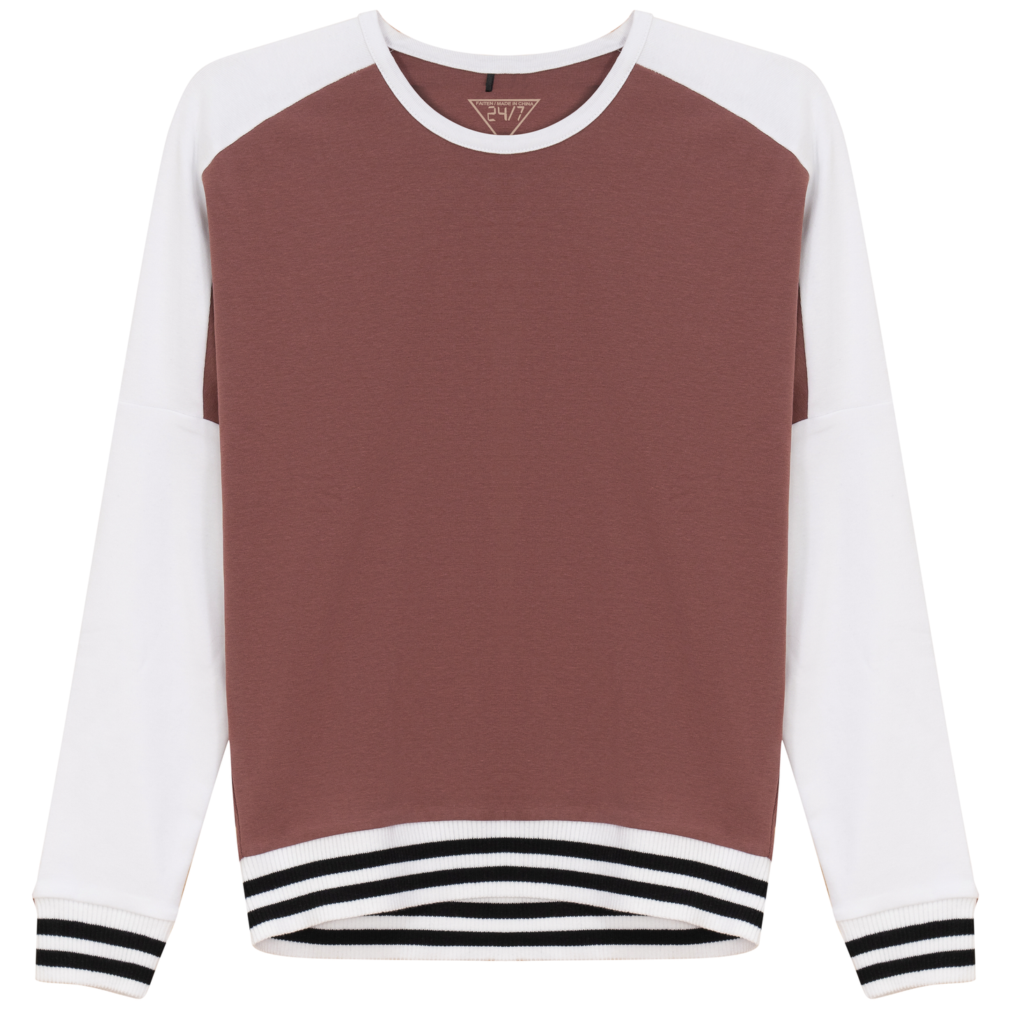 Color Blocked Top Champagne