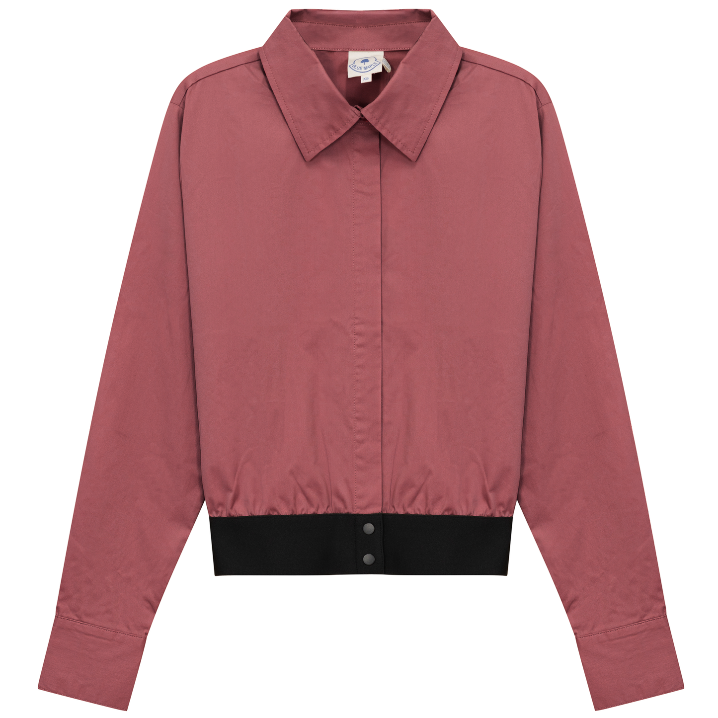 Cropped Cotton Belt Blouse Champagn