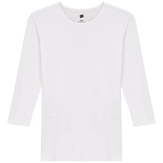 Modal 3/4 Sleeves Shell White