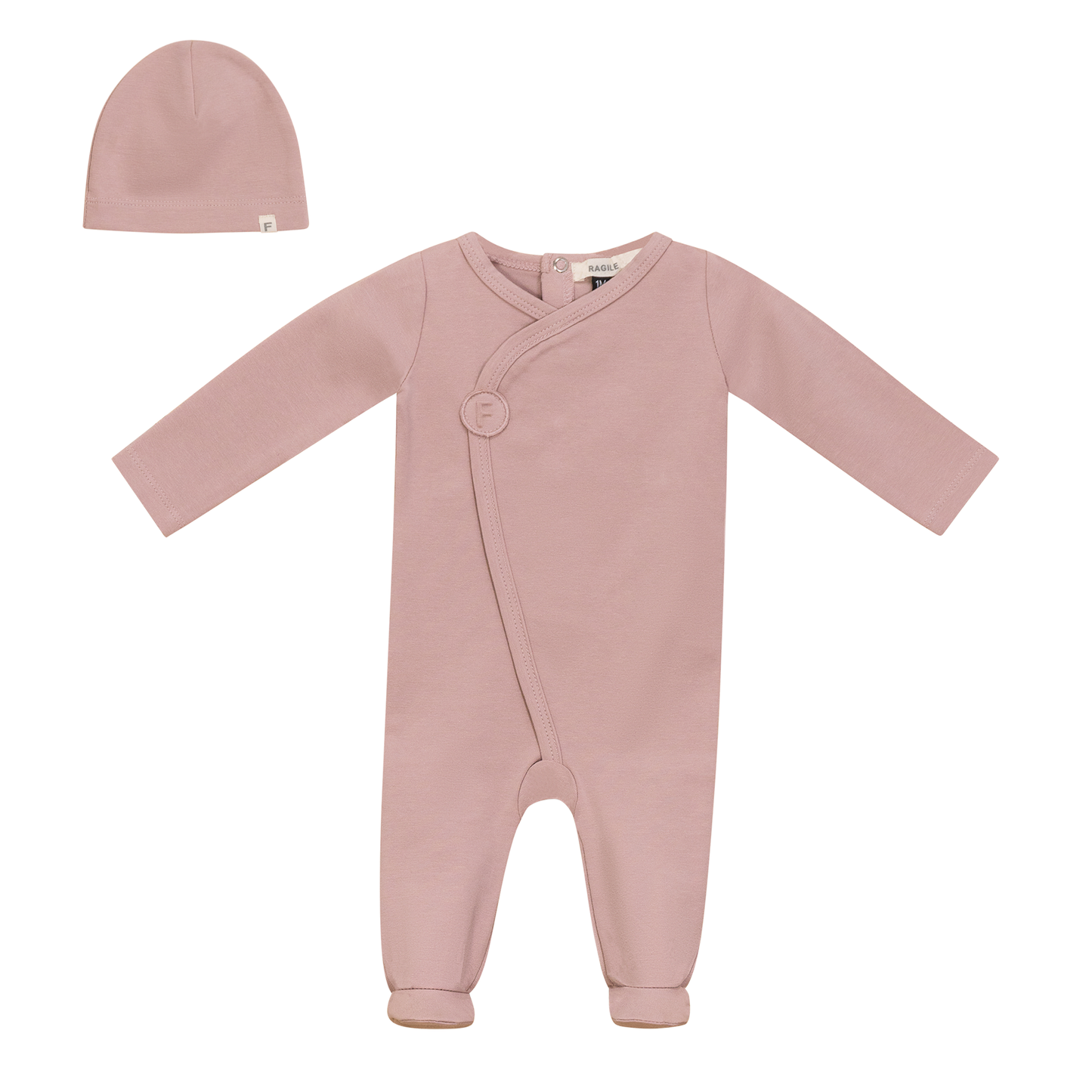 Cotton Onesie Set Mauve