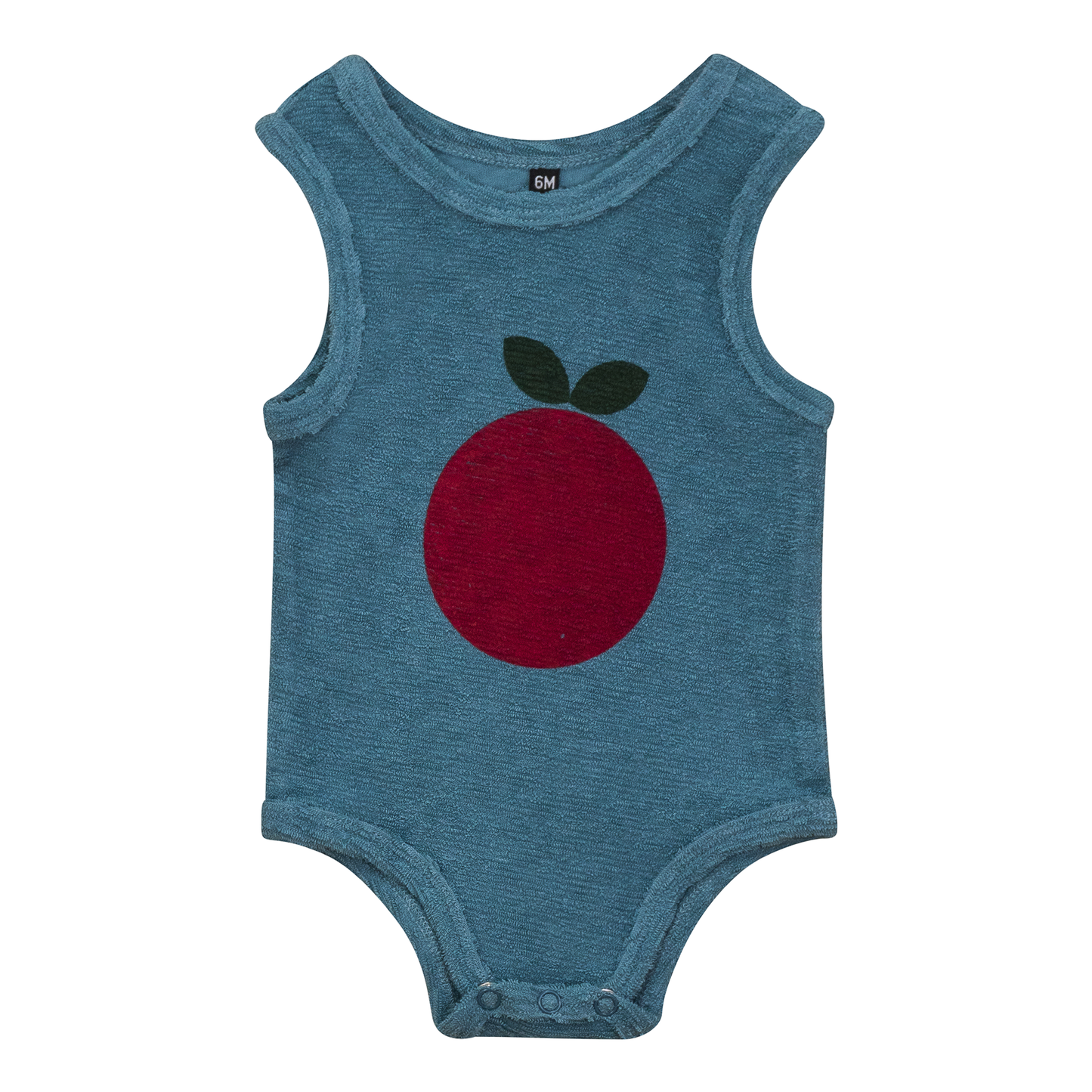 Textured Terry Romper Shadow Blue