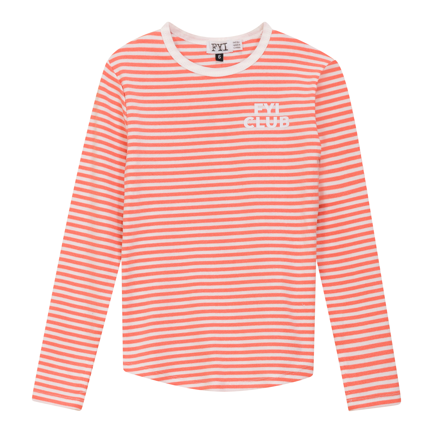 FYI CLUB Top White Orange