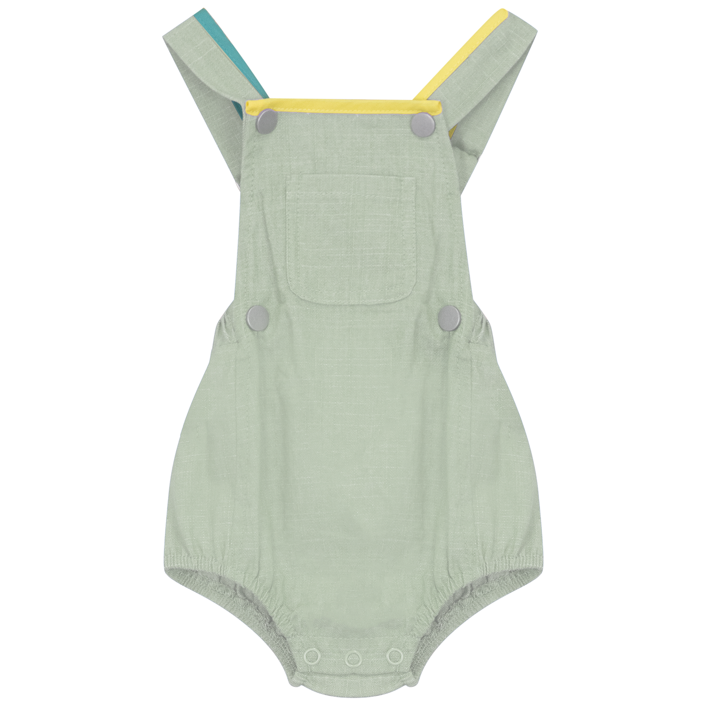 Woven Denim Overall Sage