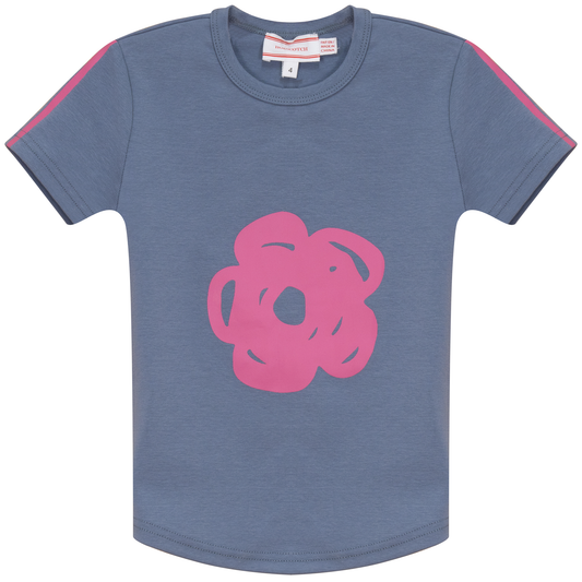 Flower Print Tshirt Denim