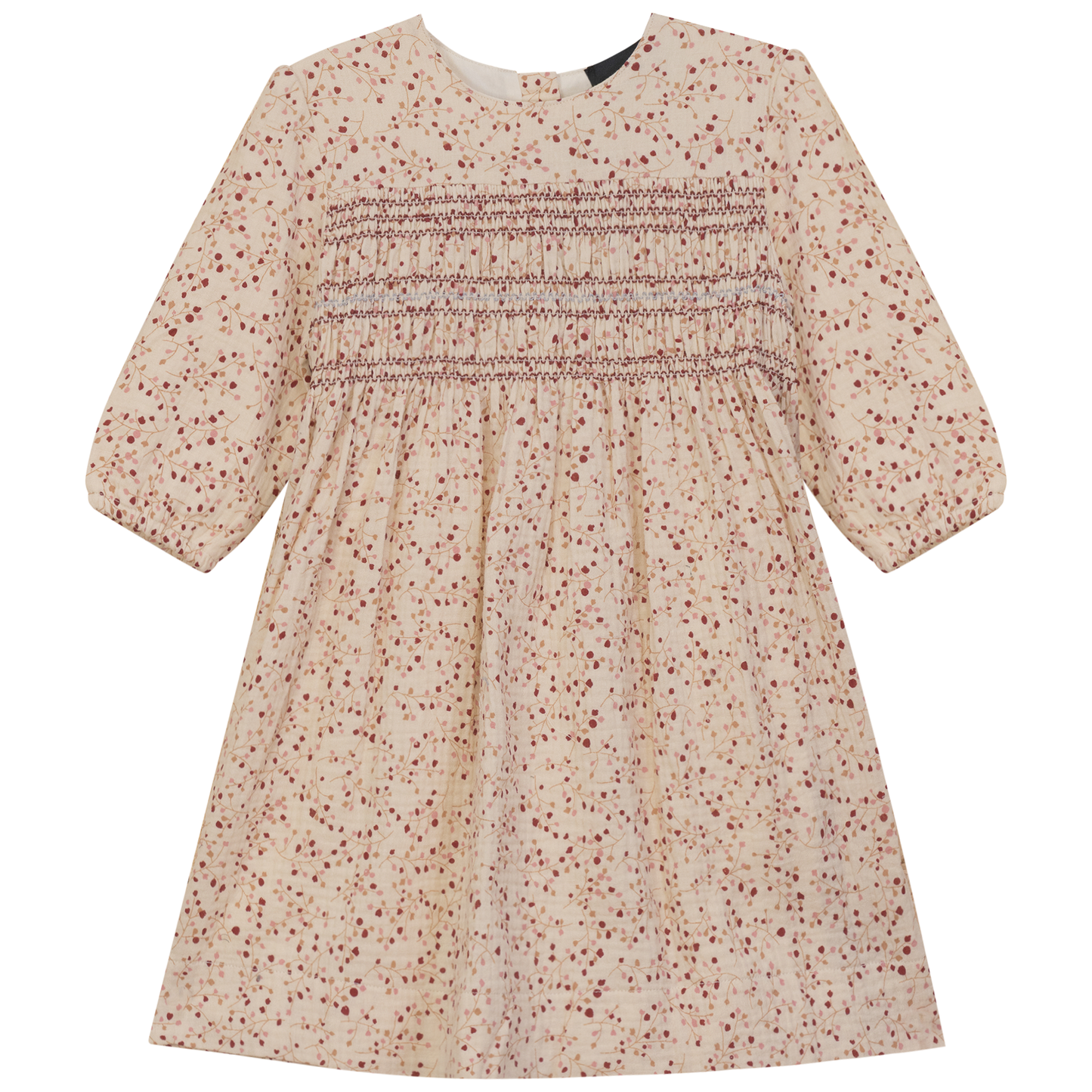 Crinkle Woven Flower Print Dress