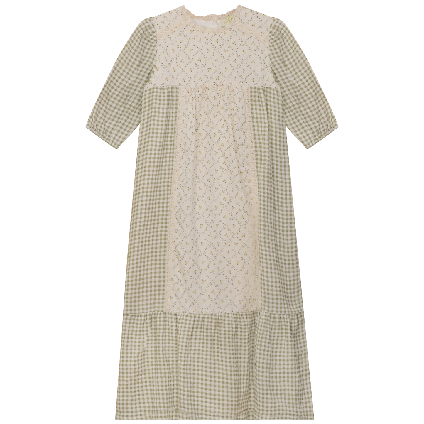 Maxi Dress with Lace Trim