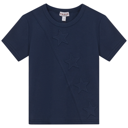 Stars Applique Tshirt Navy