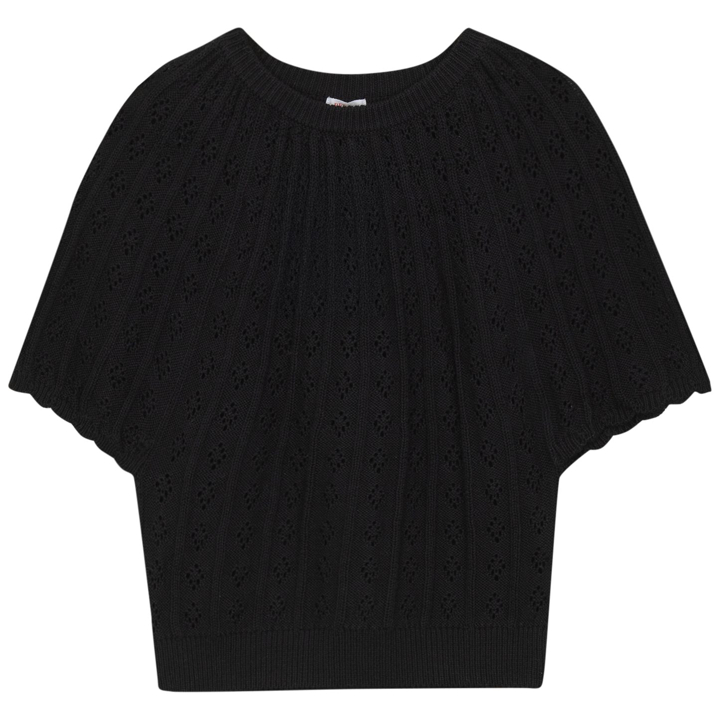 Thin Knit Top Black