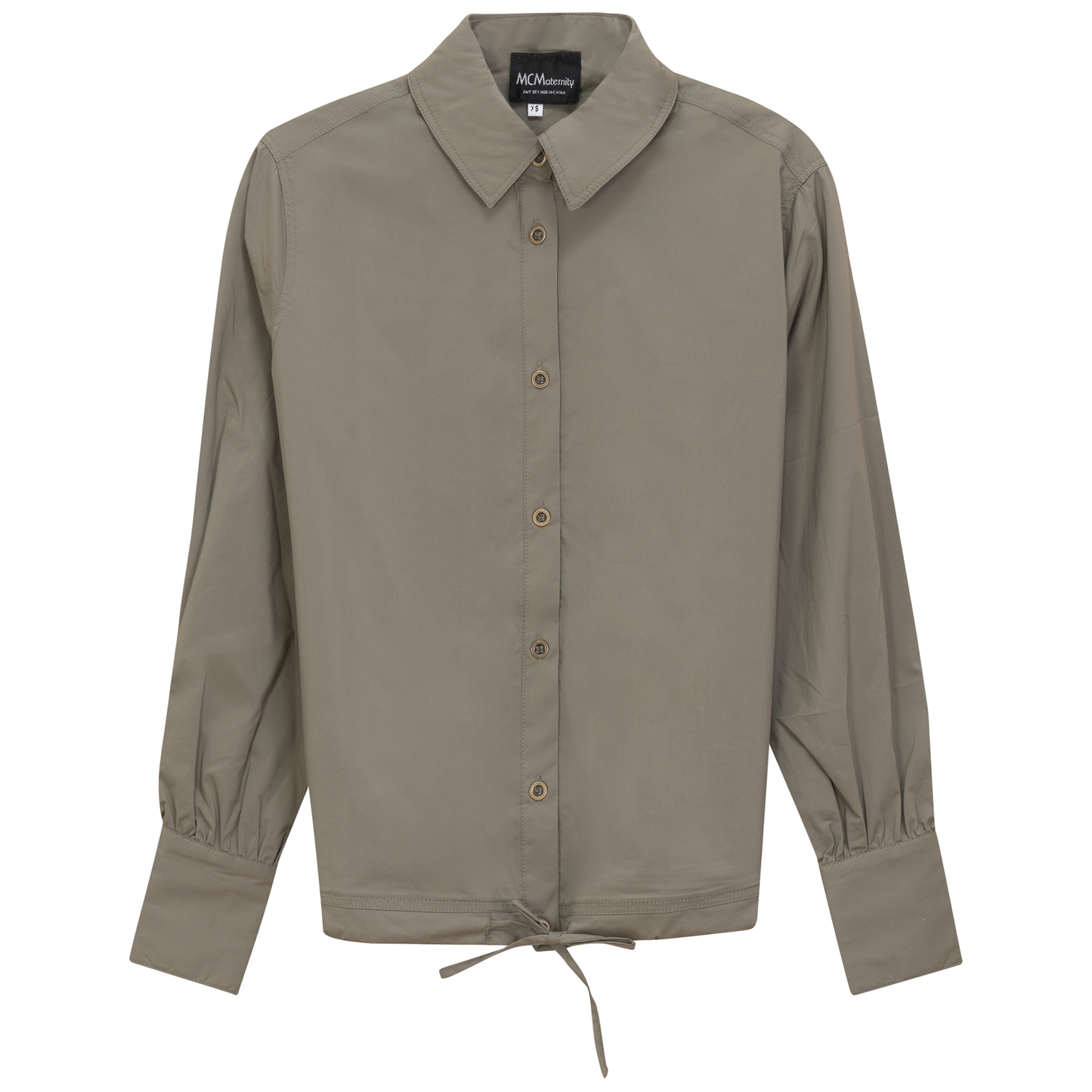 Maternity Cotton Bungee Blouse Stone