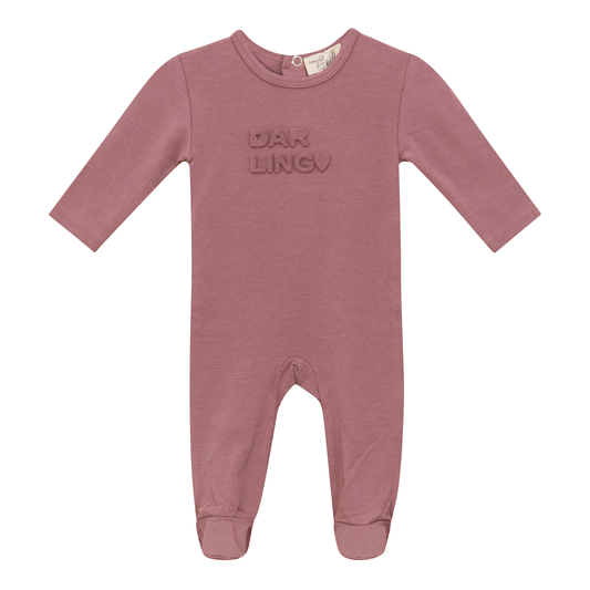 Charming and Darling Print Onesie Rose