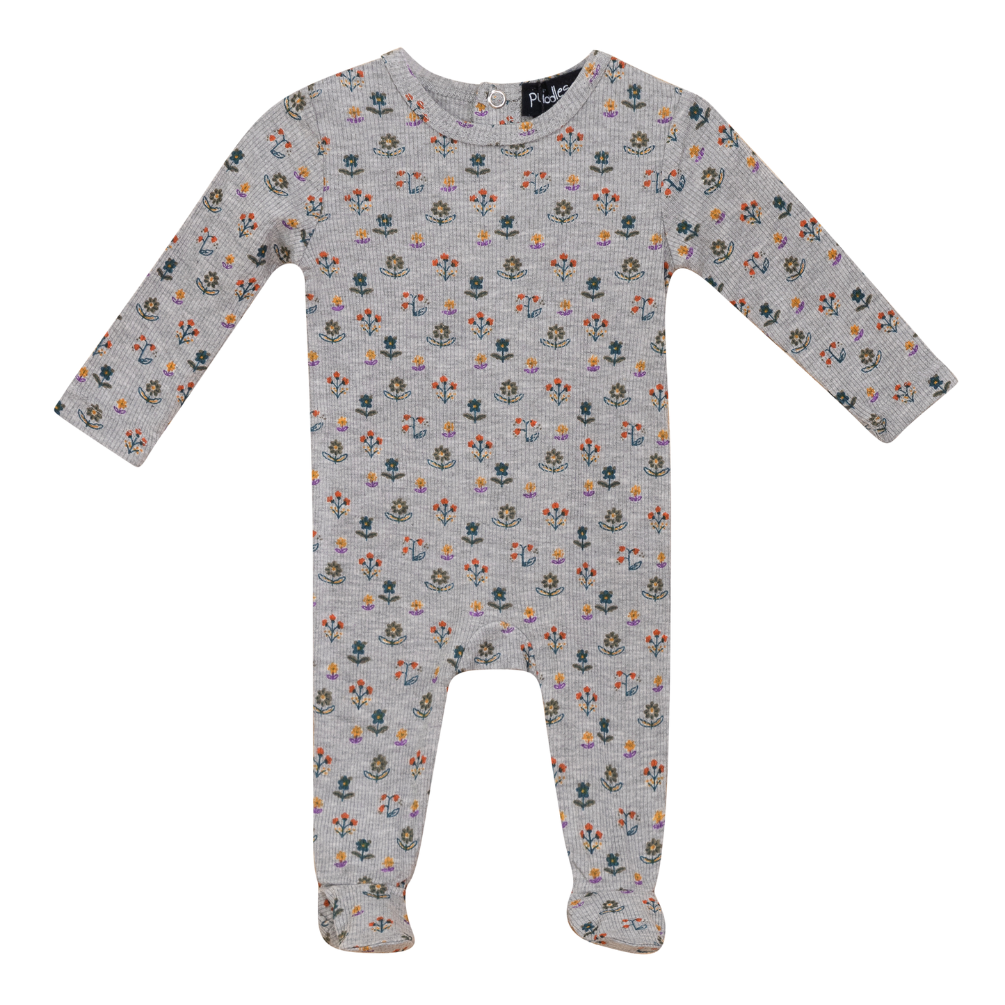 Floral Blossom Onesie Grey Mix 3 Months