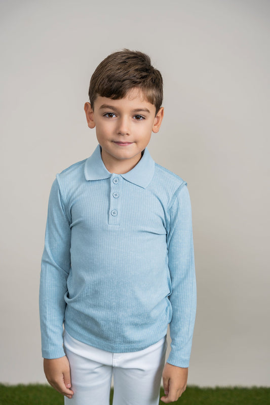 Distressed Long Polo