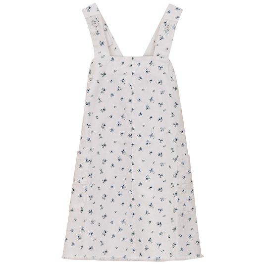 Floral Printed Denim Jumper Blue