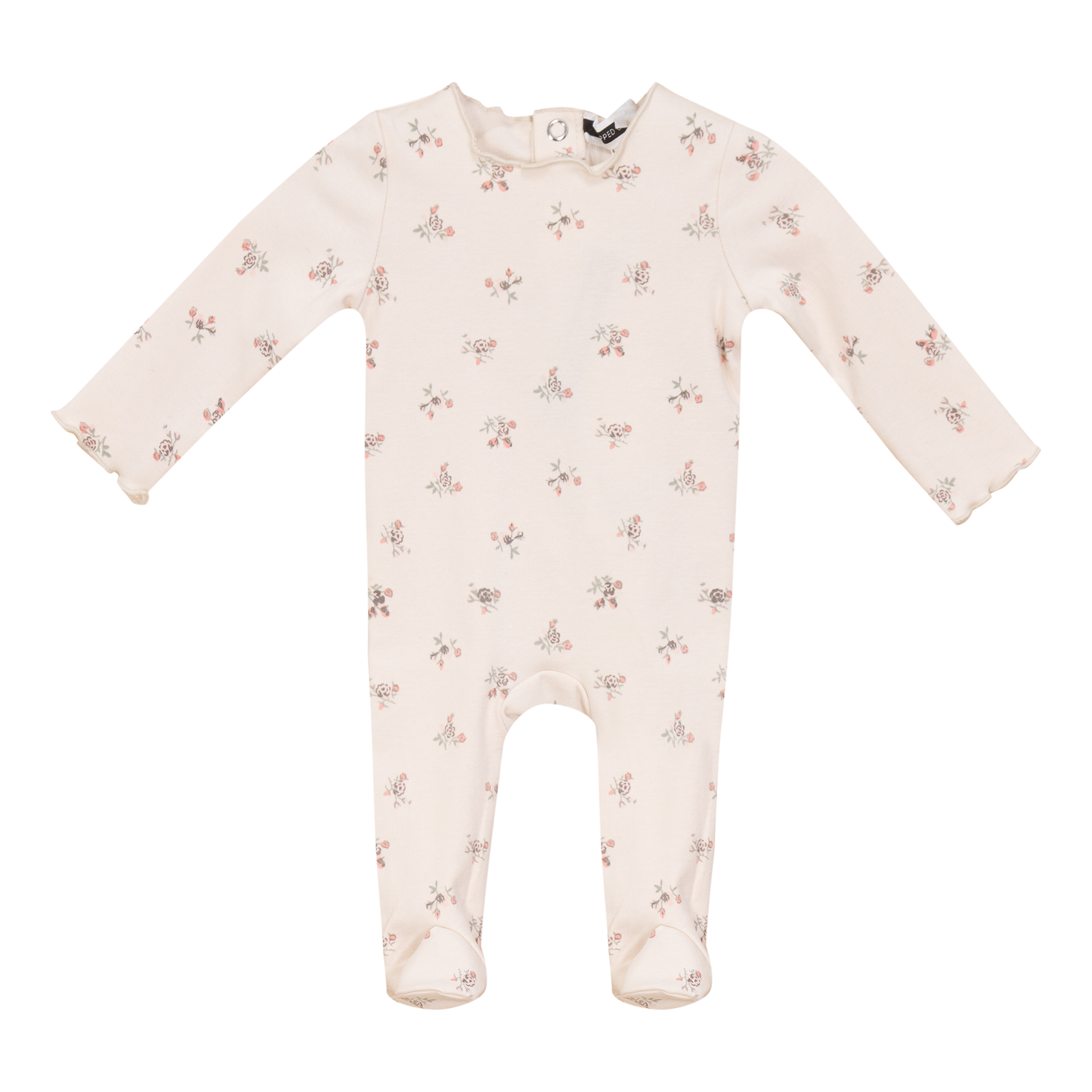 Floral Print Onesie Pink