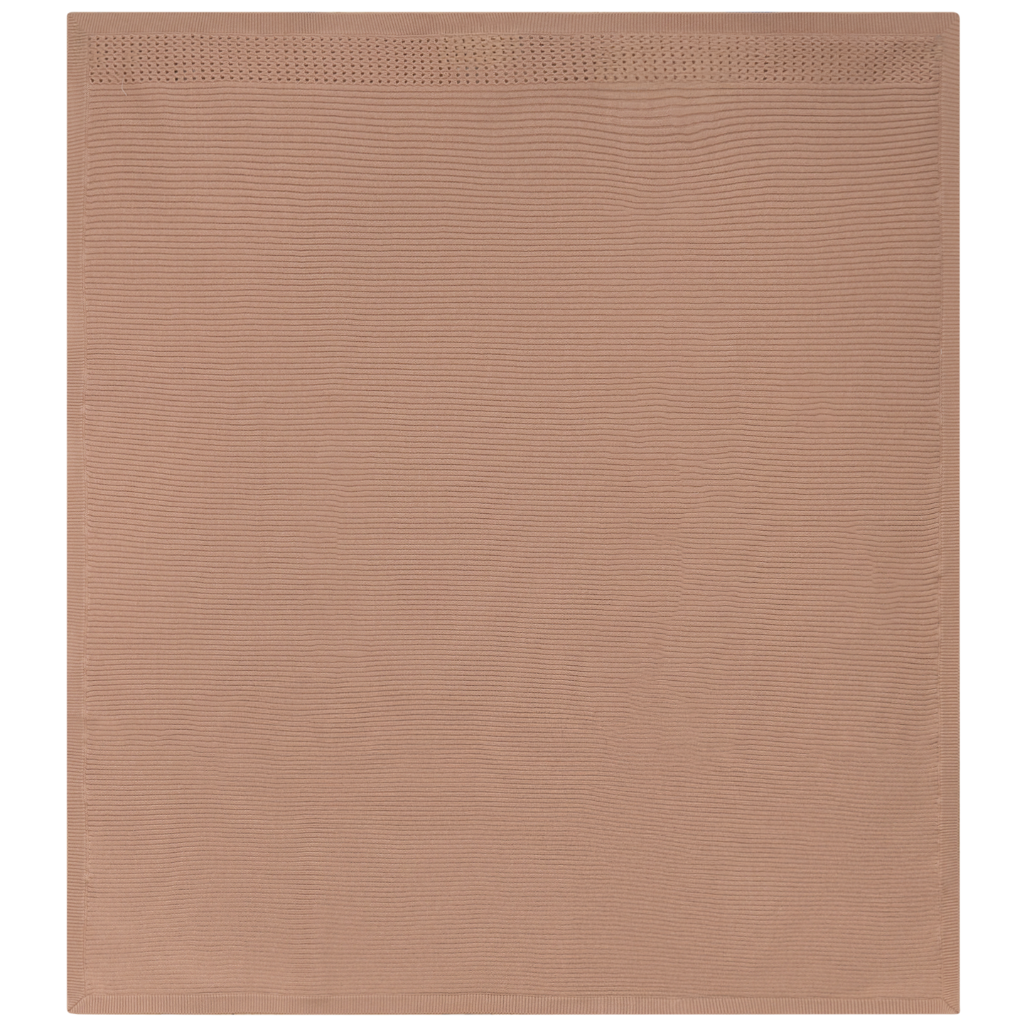Holed Rib Knit Blanket Maple Sugar One Size