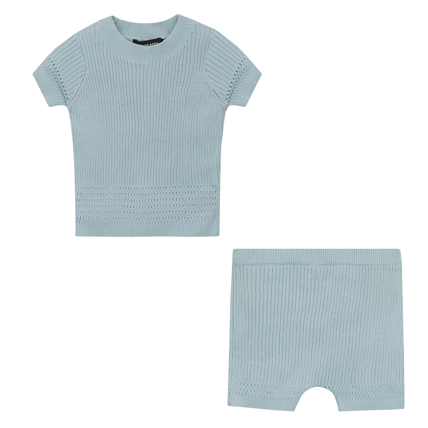 Rib Knit Shorts Set Seabrook