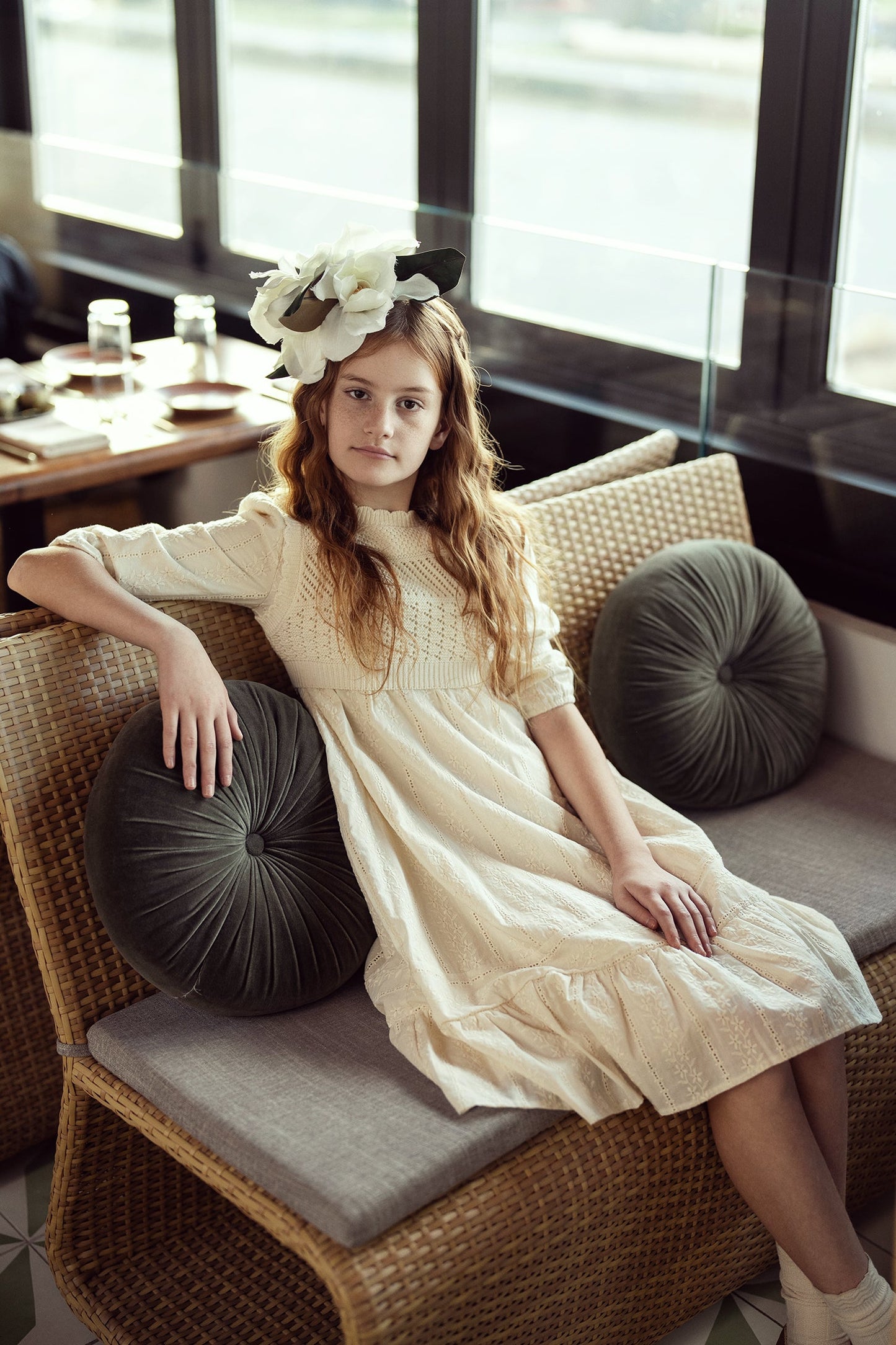 Woven Dress with Vest