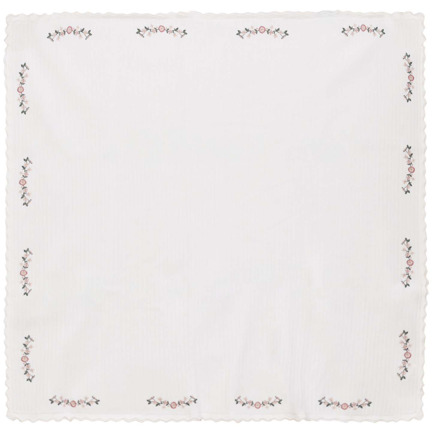 Rib Knit Blanket Off White Dark Mauve One Size