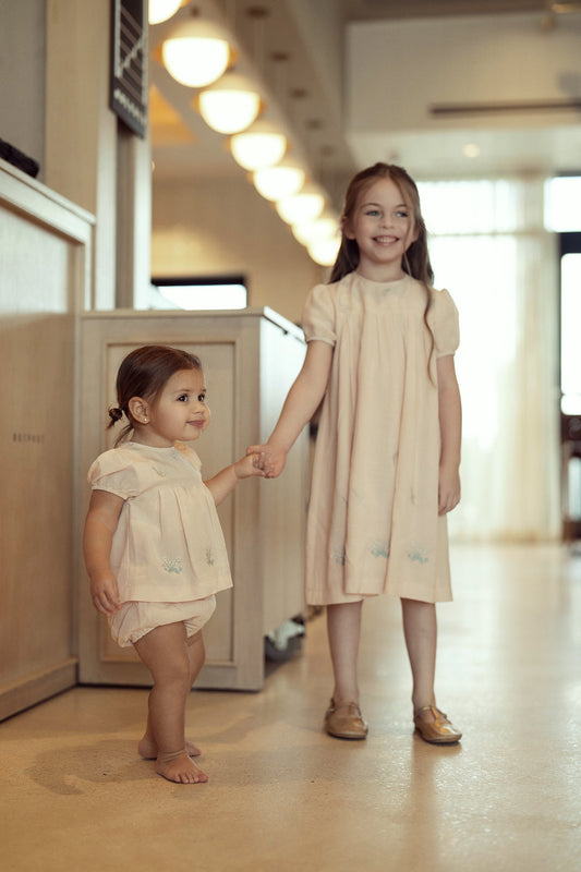 Cotton Floral Embroidered Dress