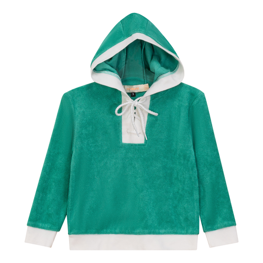 Cotton Terry Hoodie Green