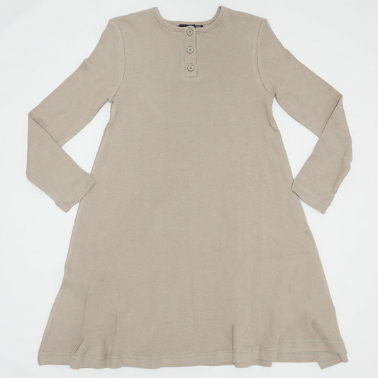 Basic Rib Dress Sand Mix