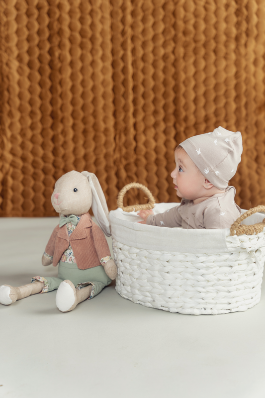 Bird Print Onesie With Hat