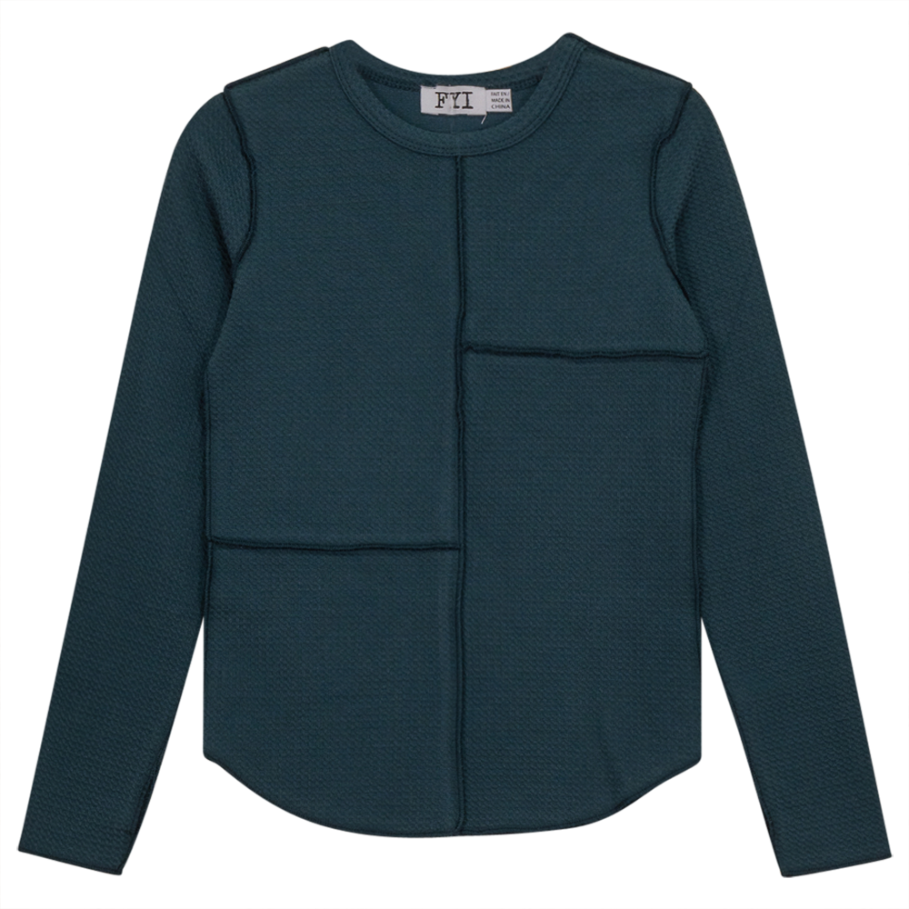 Asymmetric Cuts Waffle Top Pine