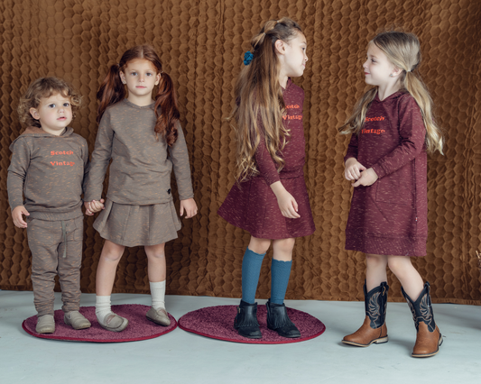 Paneled Stretch Mix Skirt