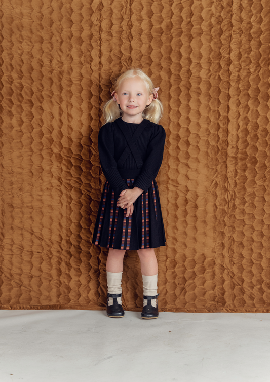 Rib Knit Top With Puff Sleeves