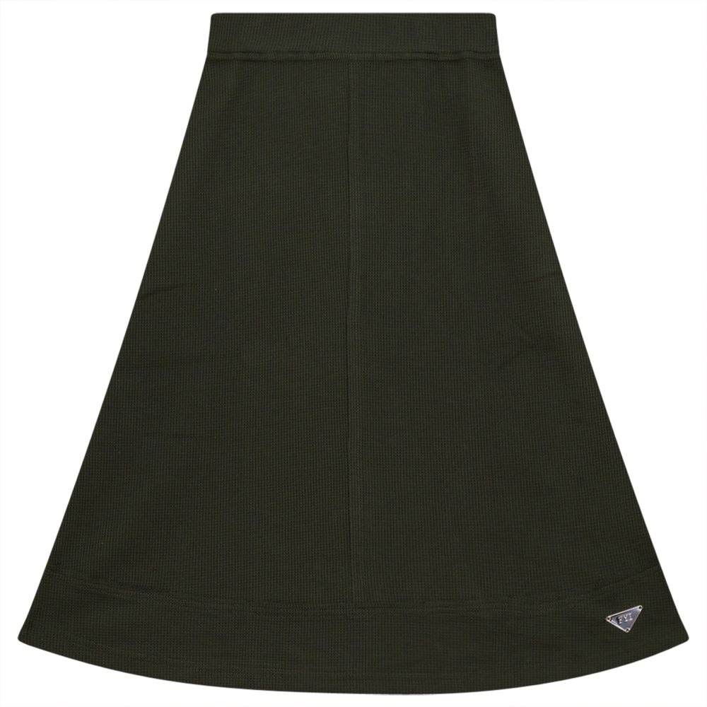 Small Waffle Short Skirt Olive