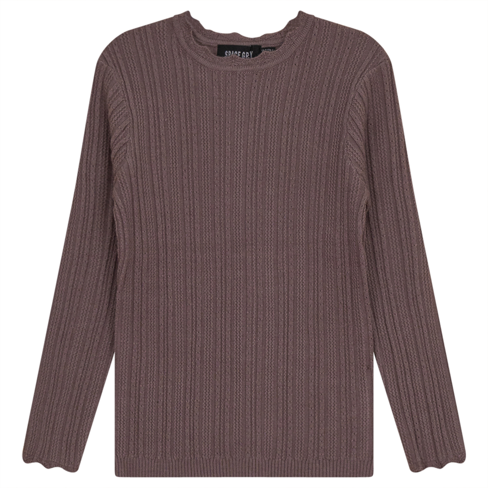 Fancy Knit Top Cocoa Mix