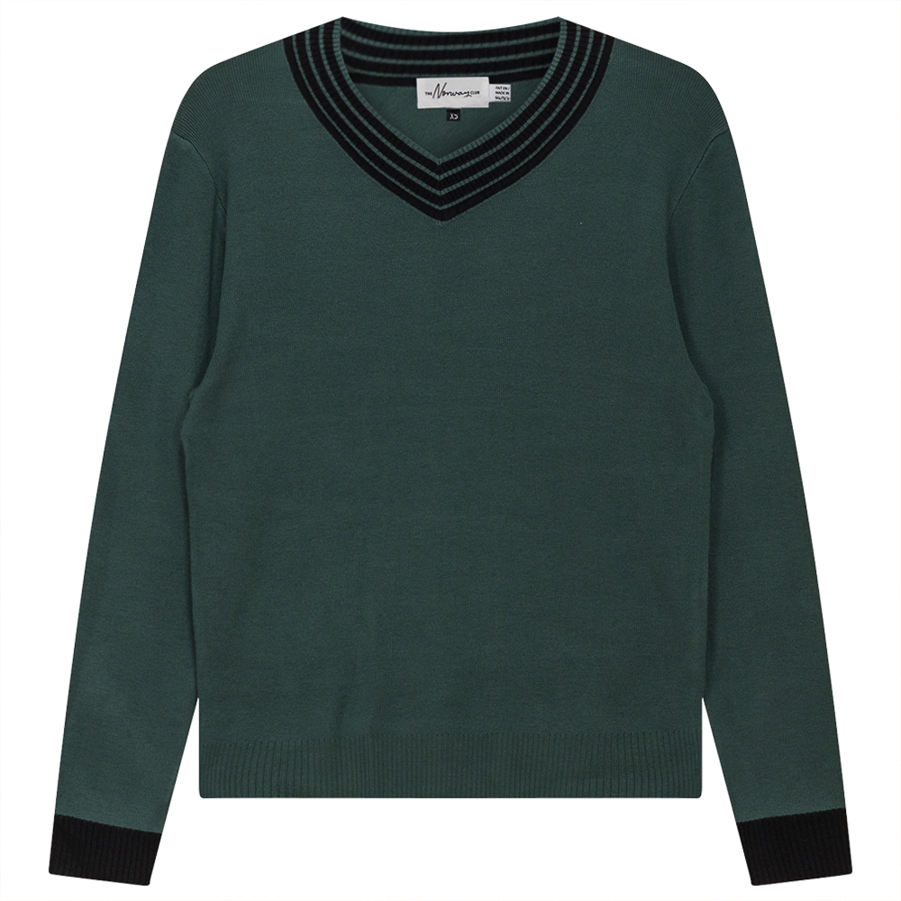 V Neck Sweater Basil