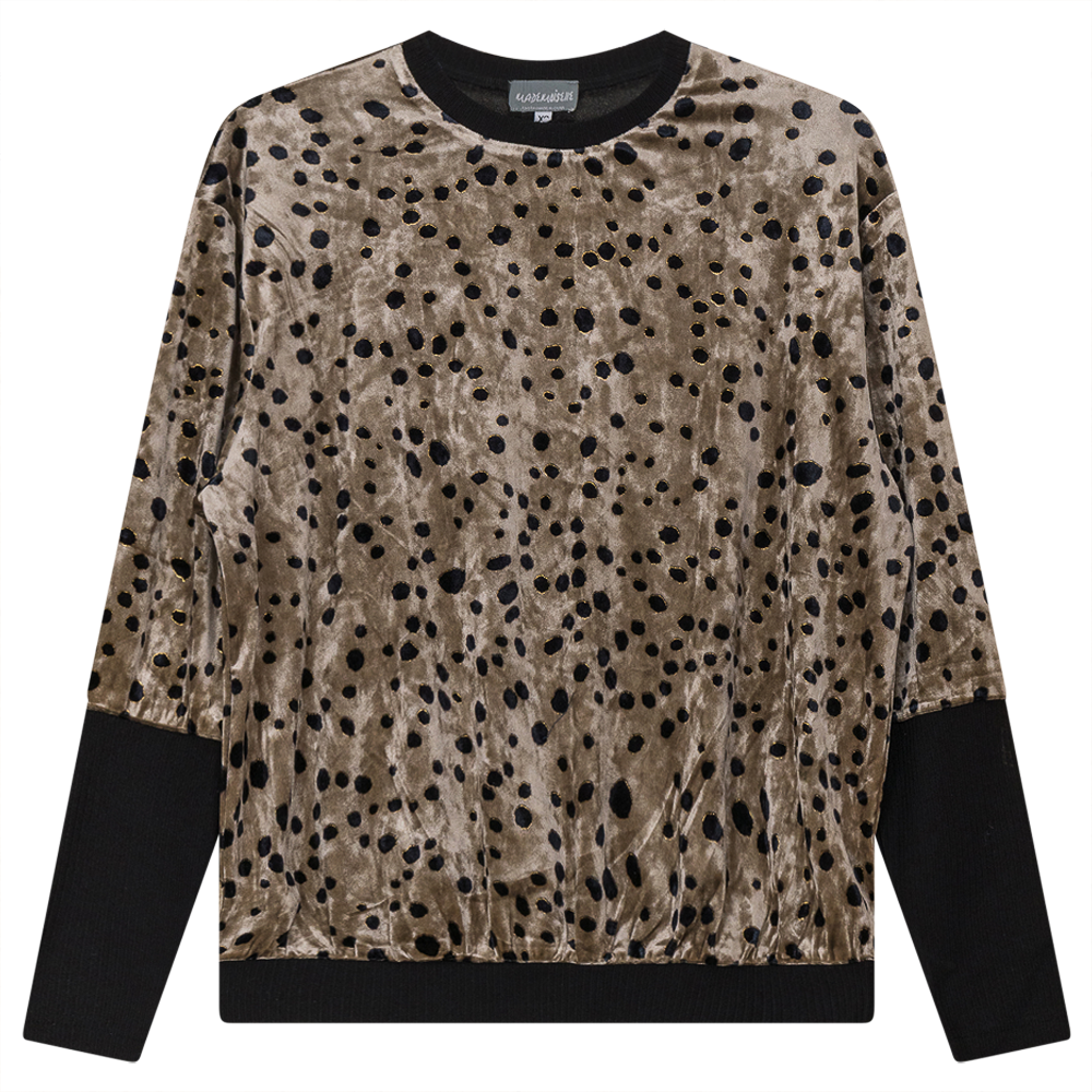 Flocked Velour Bubble Top