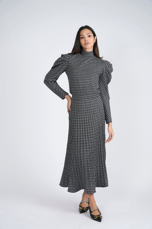 Knit Hound Tooth 2 PC Set