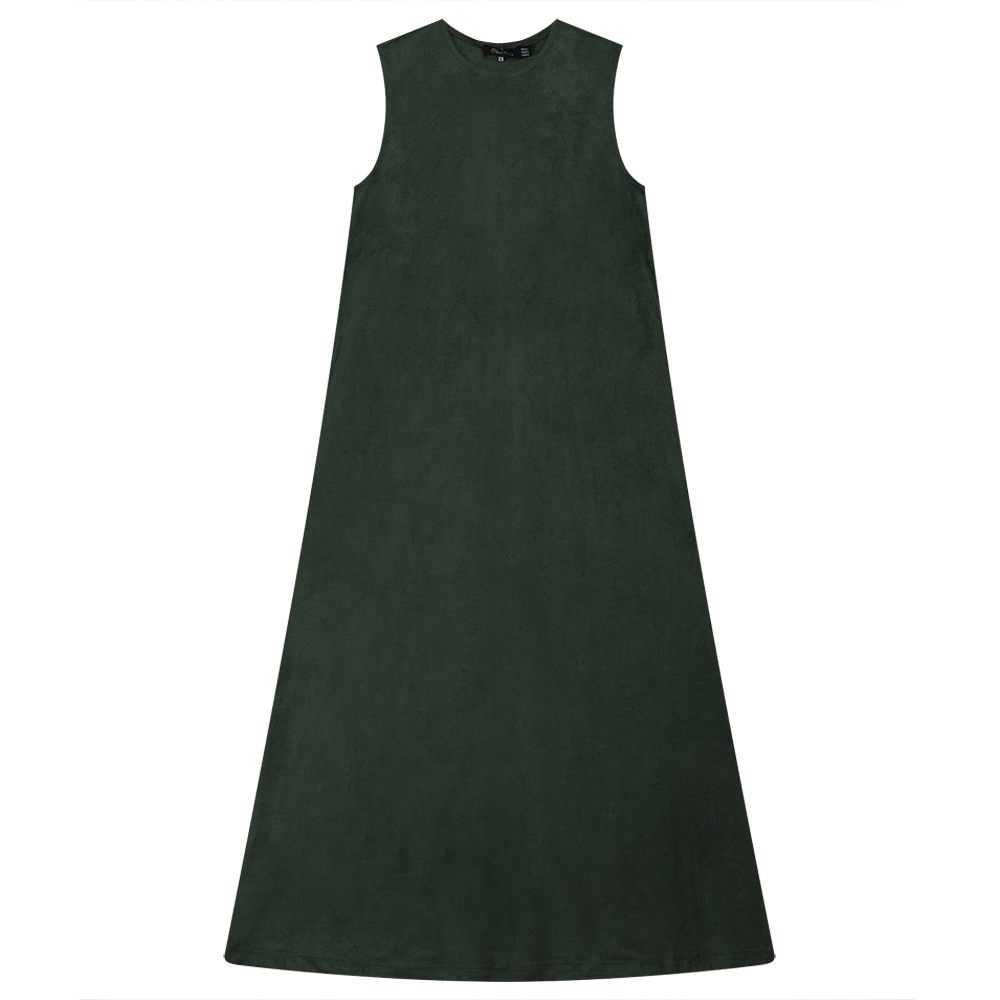 Ladies Suede Maxi Jumper Hunter