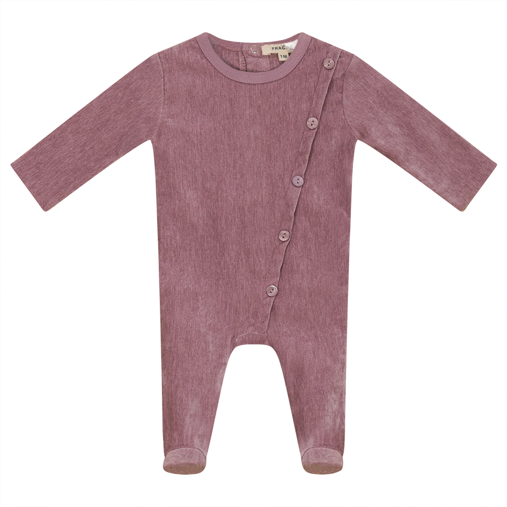Velour Onesie Mauve