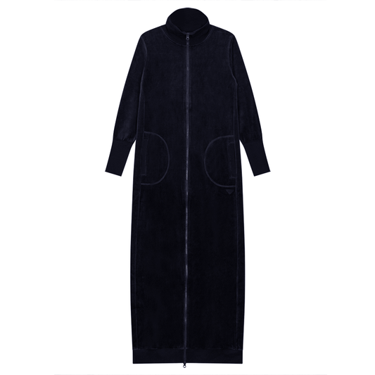 Maxi Dress with Turtle Neck Midnight