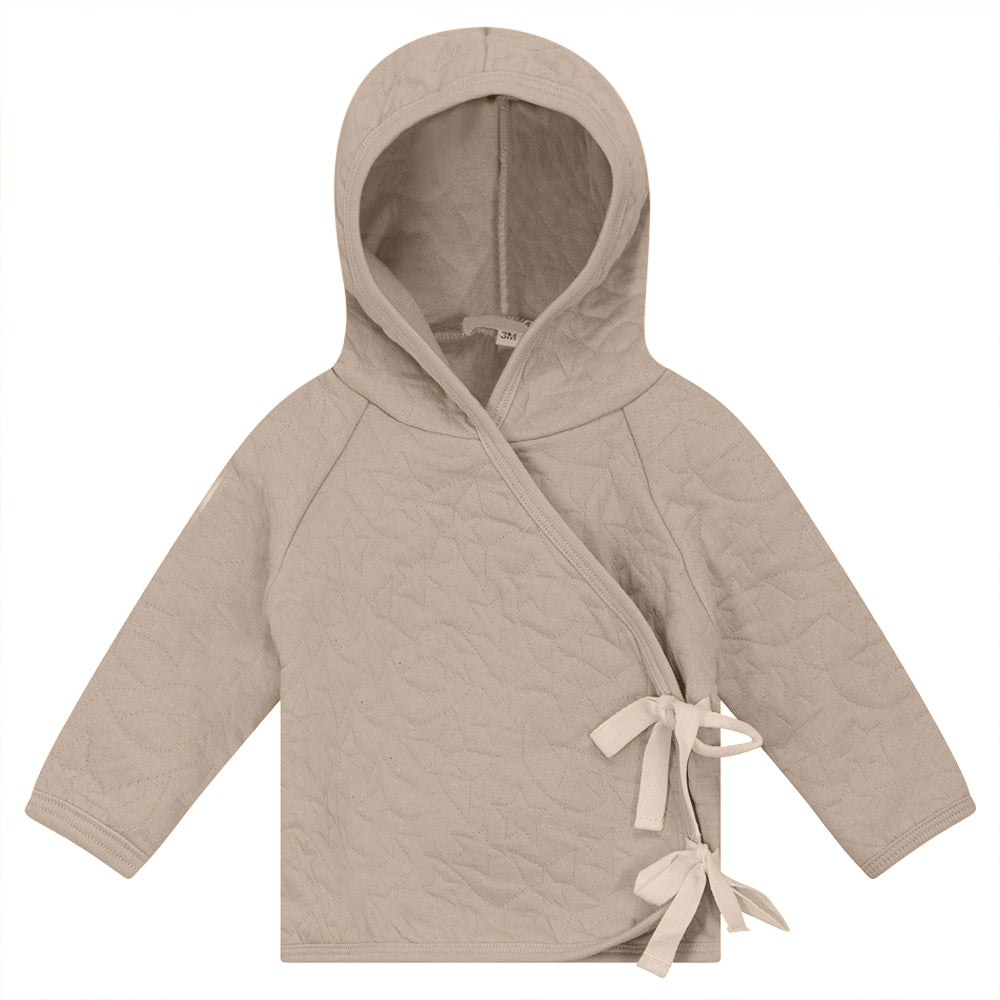 Stars Quilted Jacket Dark Almond