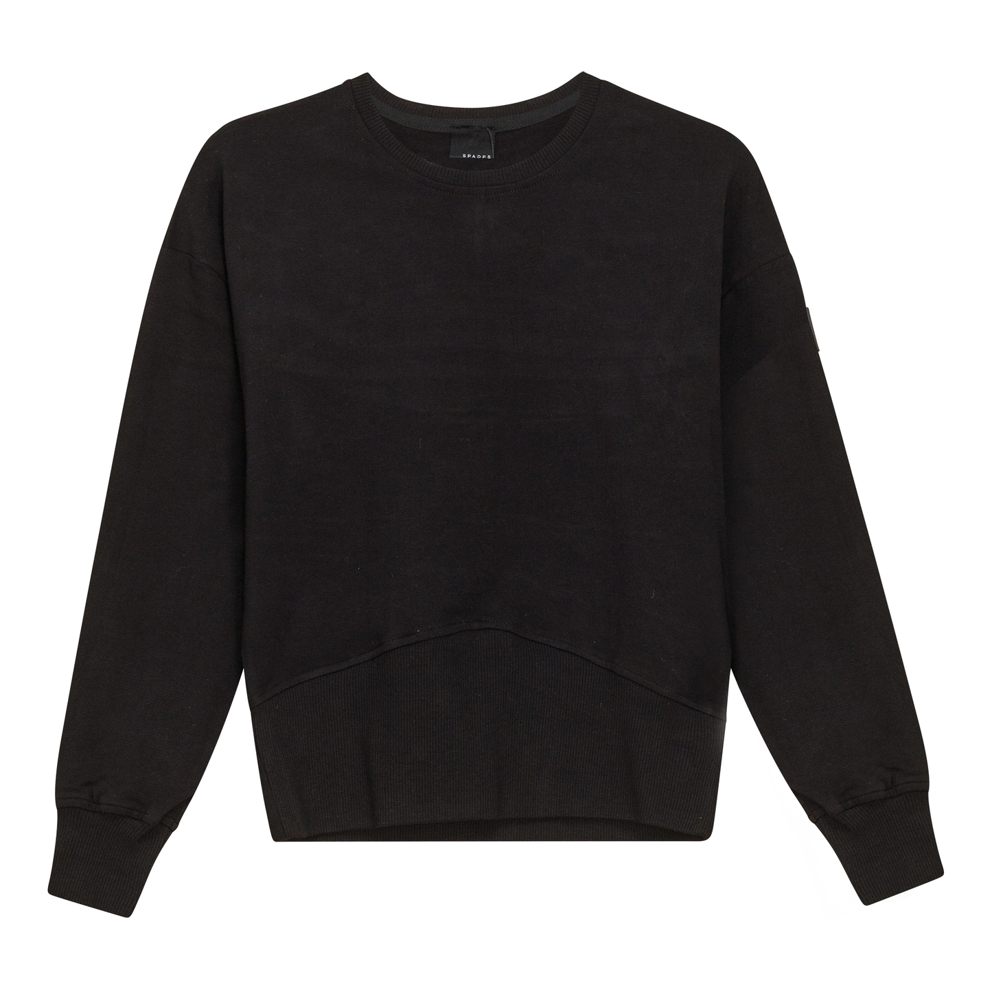 Combo Ribbed Sweatshirt Black
