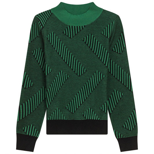 Herringbone Sweater Black Forest