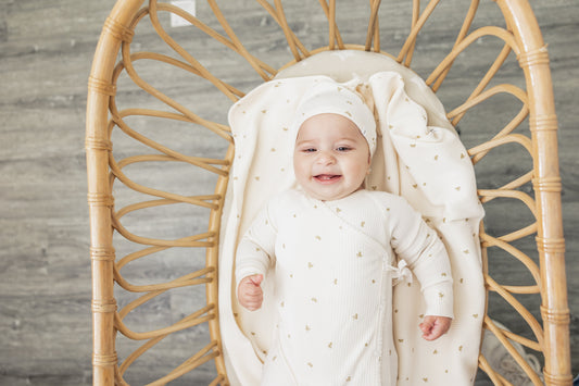 Leaf Print Onesie Set