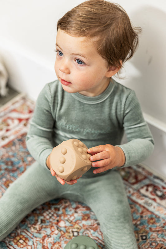 Velour Ribbed Onesie