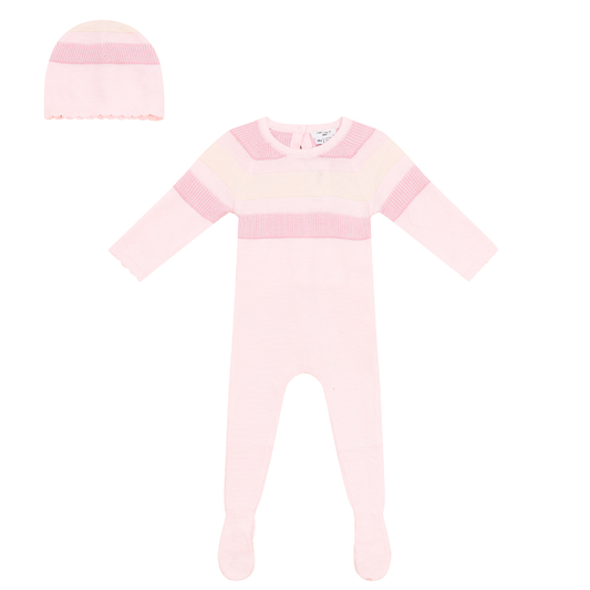 Stitch Knit 2Pc Set Light Dusty Pink