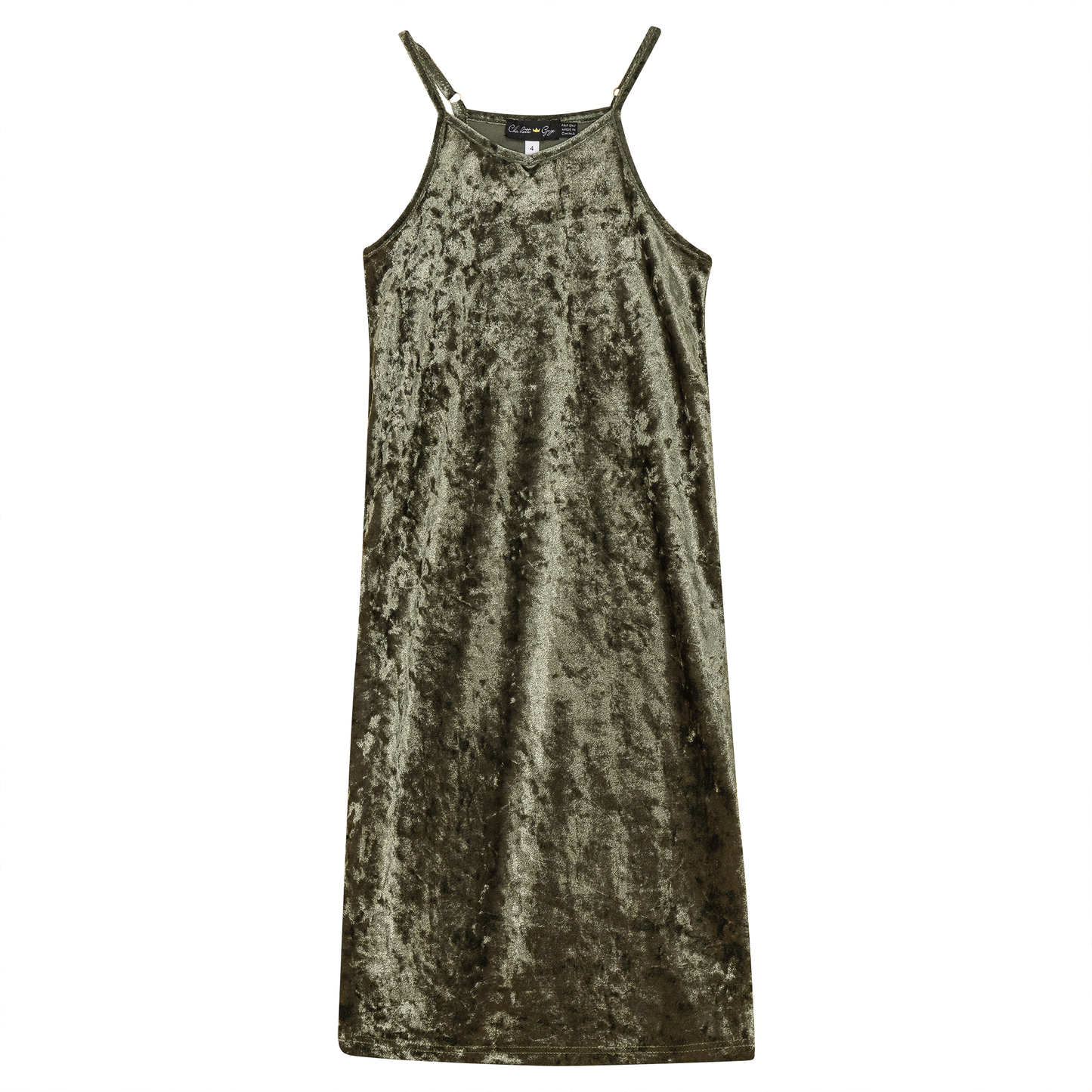 Crushed Velour Maxi Jumper Olive