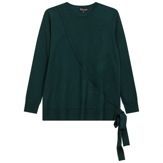 Maternity Fake Wrap Sweater Forest