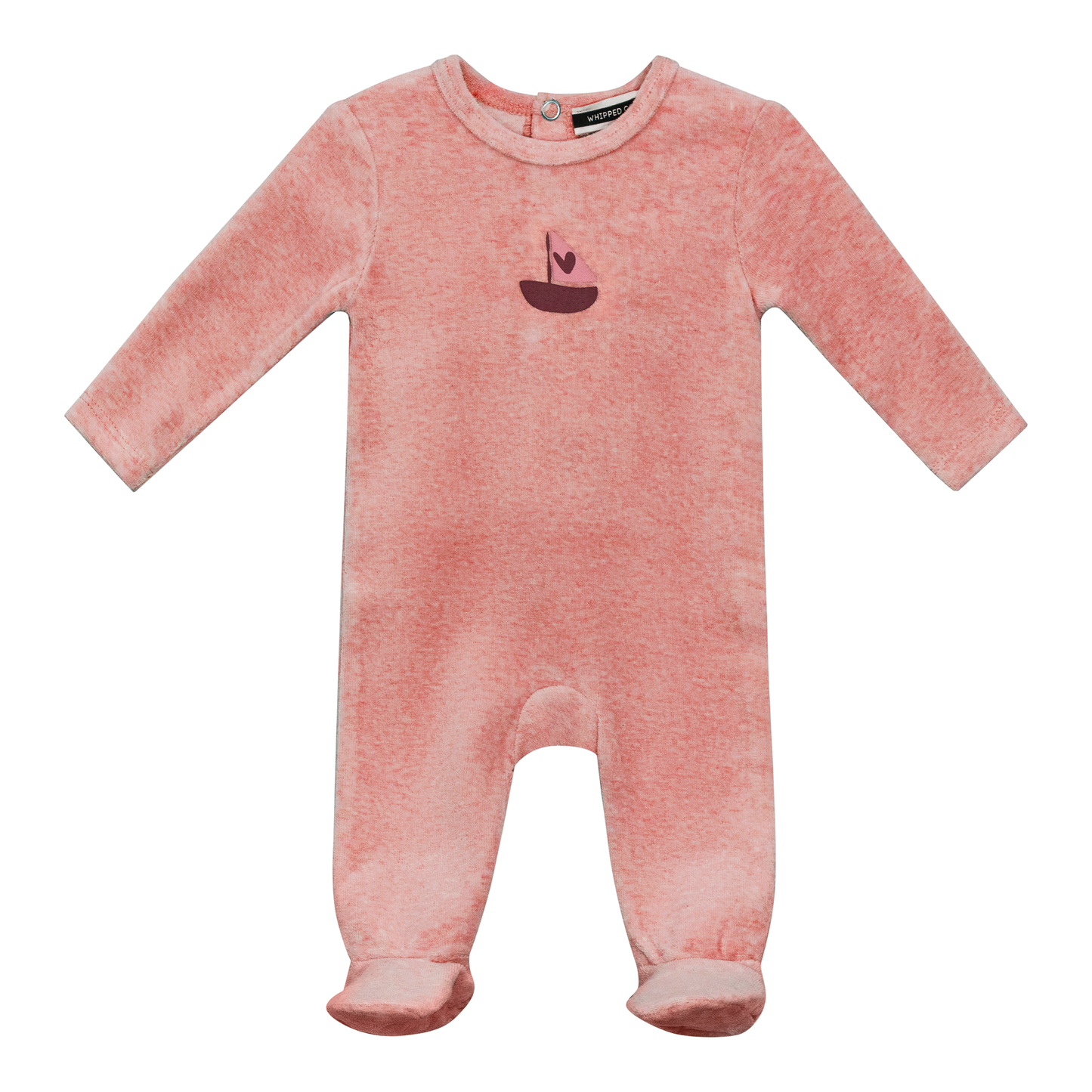 Boat Print Onesie Pink