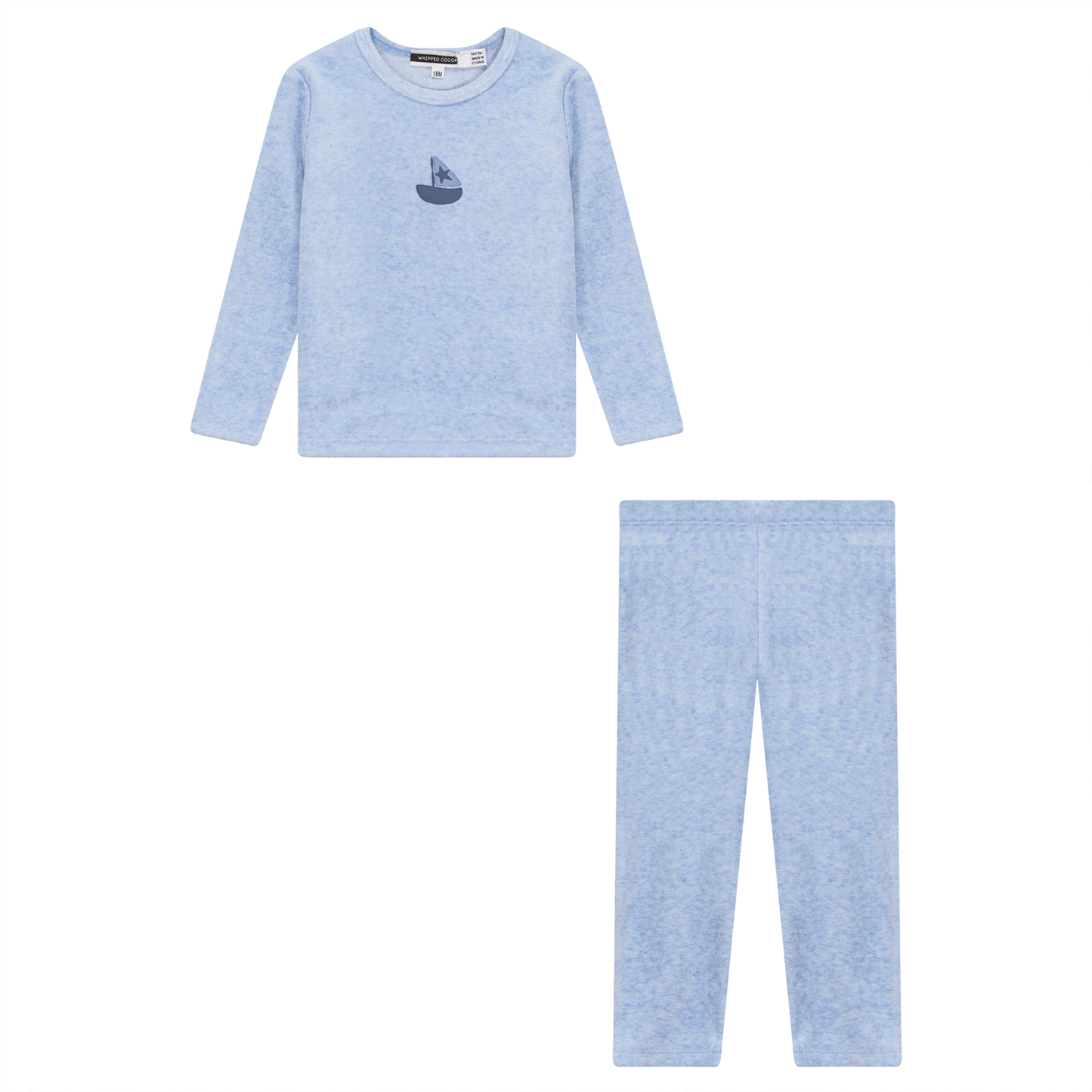 Boat Print 2Pc Set Blue