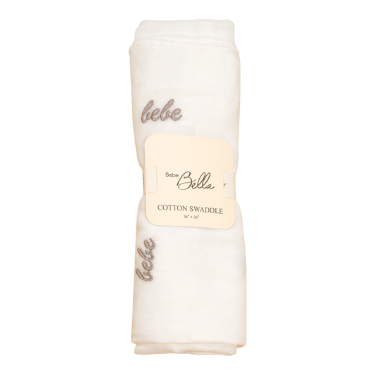Bebe Embroidered Swaddle