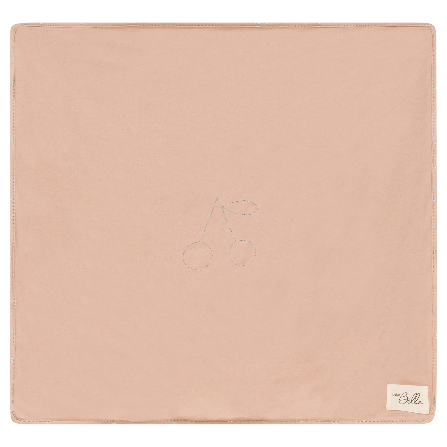 Cherry Print Blanket Light Maple One Size