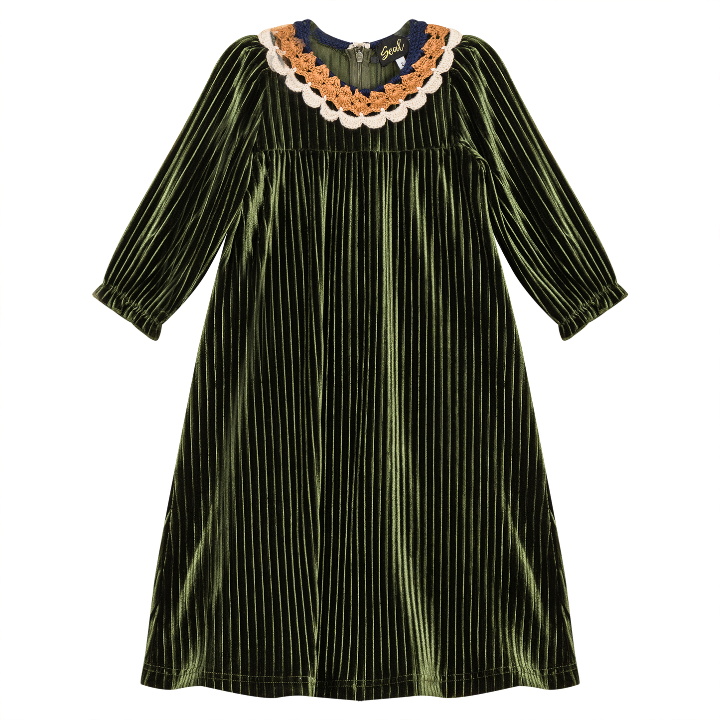 Velvet Maxi Dress Olive